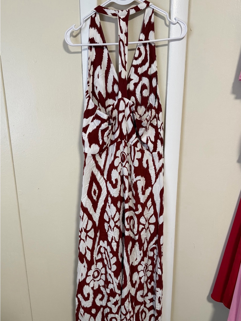 STATE Rust and White Patterned Dress - Picture 2 of 5